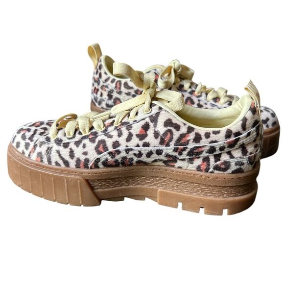 Puma Mayze Leopard Print Sneaker Shoe Platform Sneakers Size 7 - Picture 3 of 10